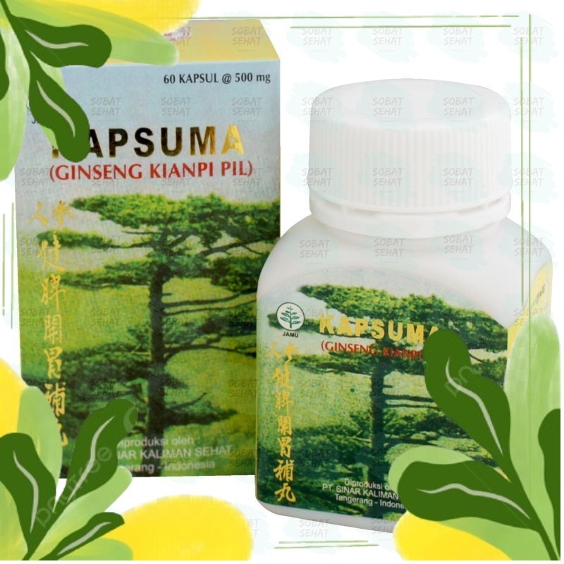 

BEBAS ONGKIR~ASLI ORIGINAL!!!! Kapsuma Ginseng Kianpi Pil Isi 60 Kapsul Resmi BPOM apotektutop~