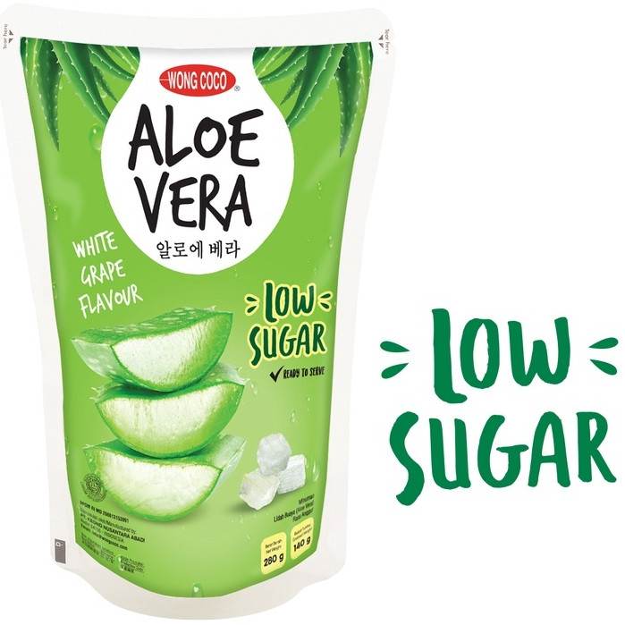 

Topping Minuman Wong Coco Aloe Vera White Grape Flavor Low Sugar 280 Gr