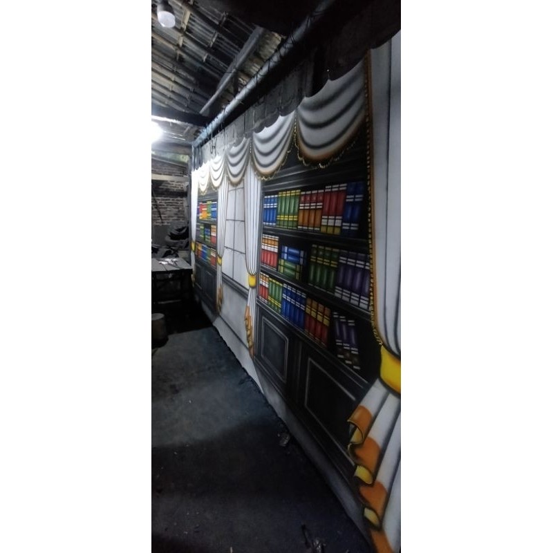 BACKGROUND WISUDA (Kaos/Kanvas)5/6mx2,5m CO