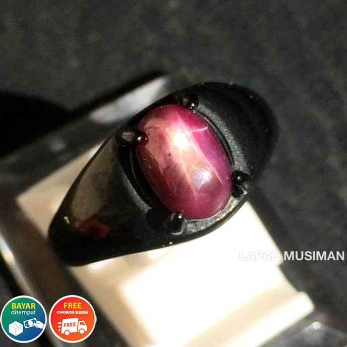 CINCIN PRIA BATU RUBY STAR BLACK TITANIUM