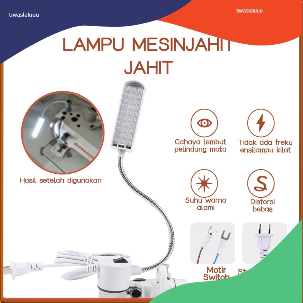 Lampu Mesin Jahit LED 20Titik 30Titik Magnet High Quality