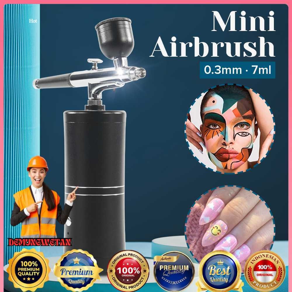 

KKMOON Air Compressor Airbrush Painting Art Spray Gun 0.3mm 7ml - ARP150
