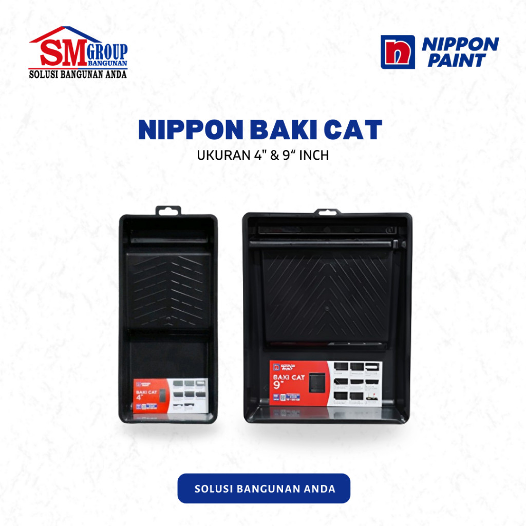BAK CAT TEBAL / PAINT TRAY / WADAH KUAS ROLLER CAT NIPPON PAINT / BAKI CAT ROLL BESAR KECIL MURAH