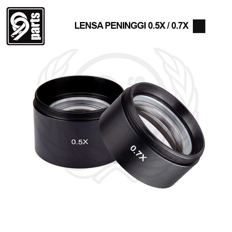 Lensa Peninggi Mikroskop 0.7x / 0.5x / Lensa Bawah Mikroskop Universal / Lensa Peninggi Mikroskop 0.