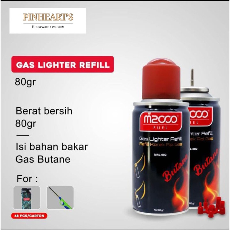 Refill Gas Korek Api M2000 MRL-002 / Refill Gas Pemantik Korek Api