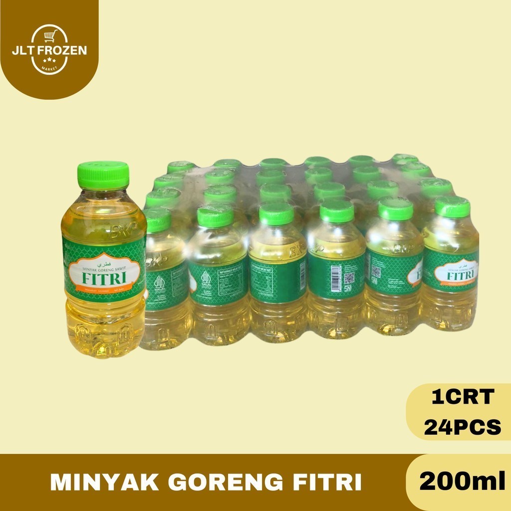 

Minyak Goreng Sawit / Minyak Goreng Fitri / 200ml 1 CRT / 24PCS