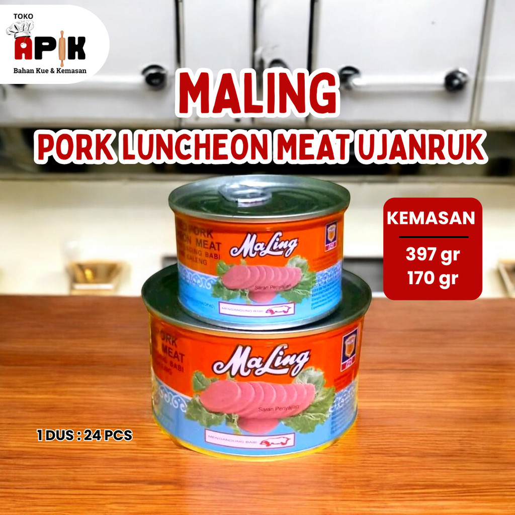

Maling TTS 170gr 397gr / Daging Babi / Luncheon Meat / Ham Kaleng / Kornet