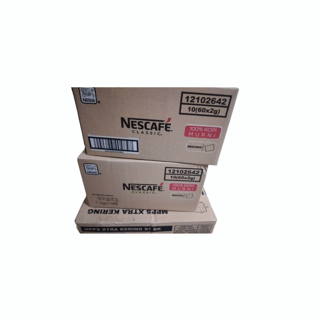

READY siap kirim!! Kopi Nescafe Classic 1 Dus Isi 60 Renceng