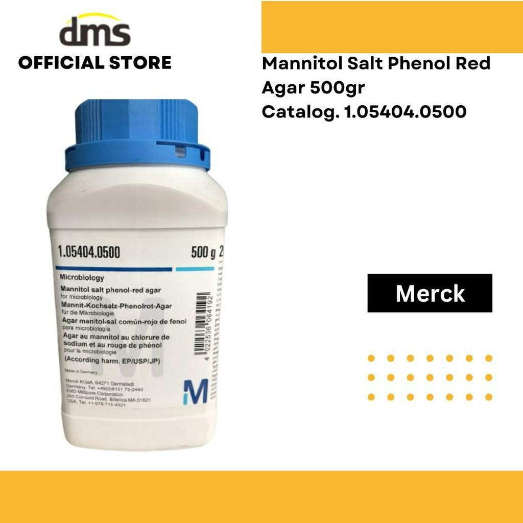 Mannitol Salt Phenol Red Agar 500gr Merck
