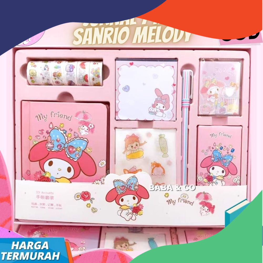 

COD JURNAL SANRIO PAKET JURNAL 7 IN 1 MELODY PINK PAKET LENGKAP ALAT TULIS SEKOLAH SANRIO KADO ALAT TULIS MY MELODY 7 IN 1 HOTT