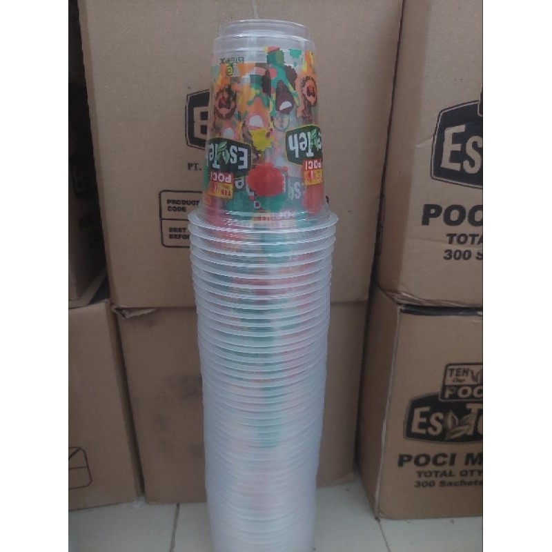 Gelas Teh Poci Original Cup Teh Poci ORI 12oz 16oz 22oz PRODUKSI CO