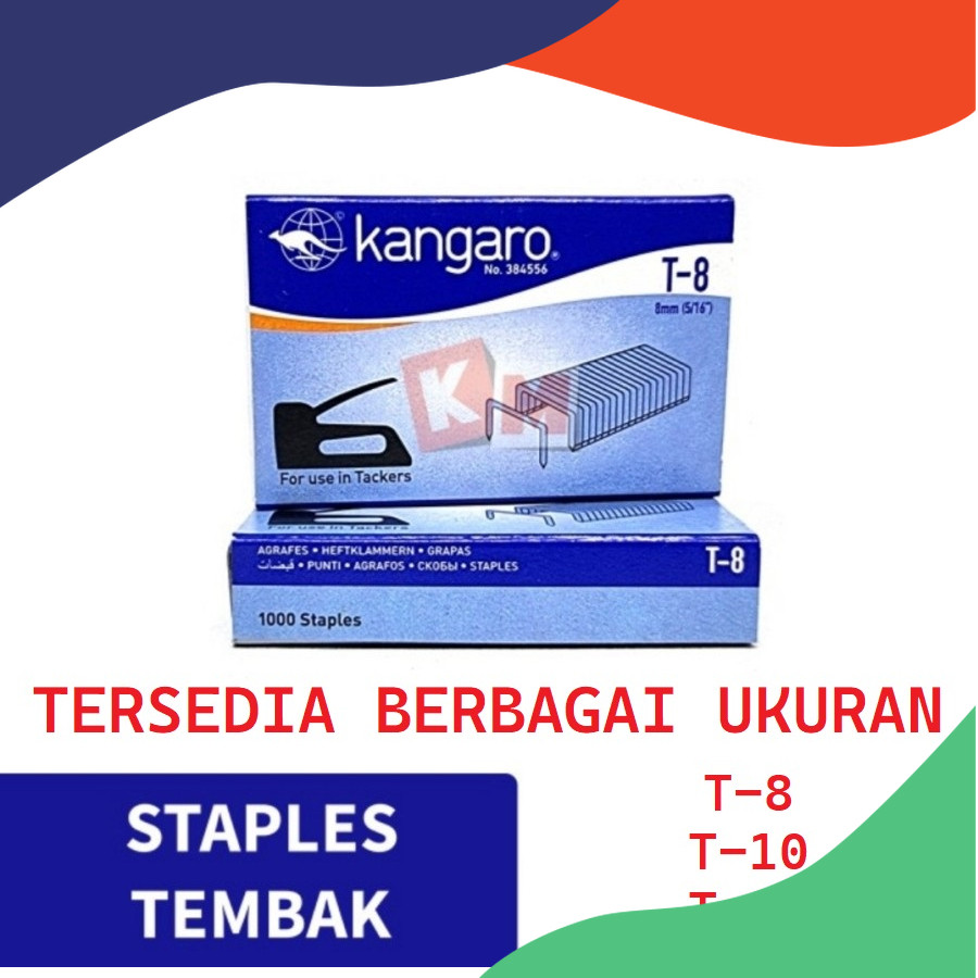 

COD KANGARO Isi Stapler Tembak / Isi Staples Guntacker / Isi Hekter T8 / T10 / T13 HOTT