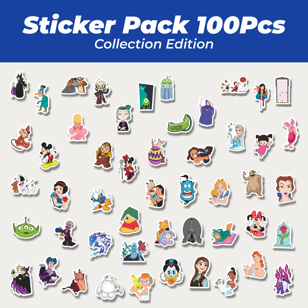 

Hot Stiker Disney Cartoon [Kartun Disney] Lucu Anti Air Stikers Berperekat Waterproof Sticker Decal Buat Motor Helm Buku Journal Koper Casing HP Laptop Botol Minum