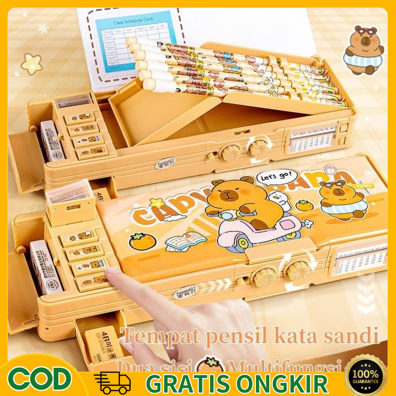 

[Penjual Lokal] Kotak Pensil Anak Perempuan Kapibara / Tempat Pensil Aesthetic / Bahan Tahan Air Kuromi Tempat Pensil Password