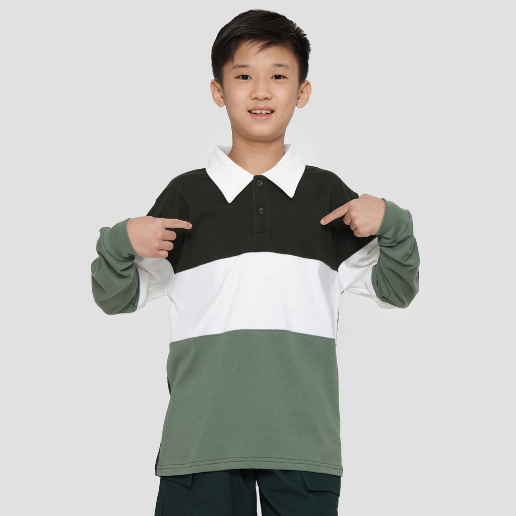 Nevada Colorblock Jersey Kaos Kerah Anak Laki-Laki 122089044