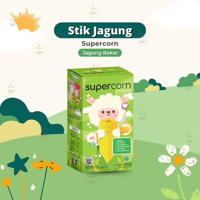 

Supercorn Stik Jagung - Snack Anak Non MSG - Cemilan Anak - Jagung Bakar
