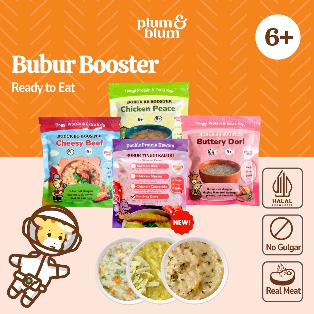 

Plum & Blum Bubur Bayi Bb Booster Mpasi Frozen Siap Santap