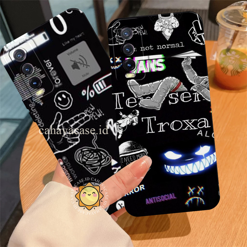 Case Untuk Vivo Y20 Y12S Y20S Y17 Y15 Y12 Y11 Softcase Protect Camera Motif Stiker Silikon Cowok