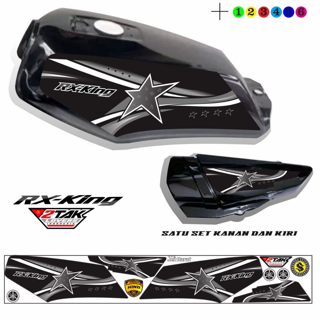 VARIASI STIKER STIKER MOTOR RX KING/ STRIPING RX KING / VARIASI RX KING
