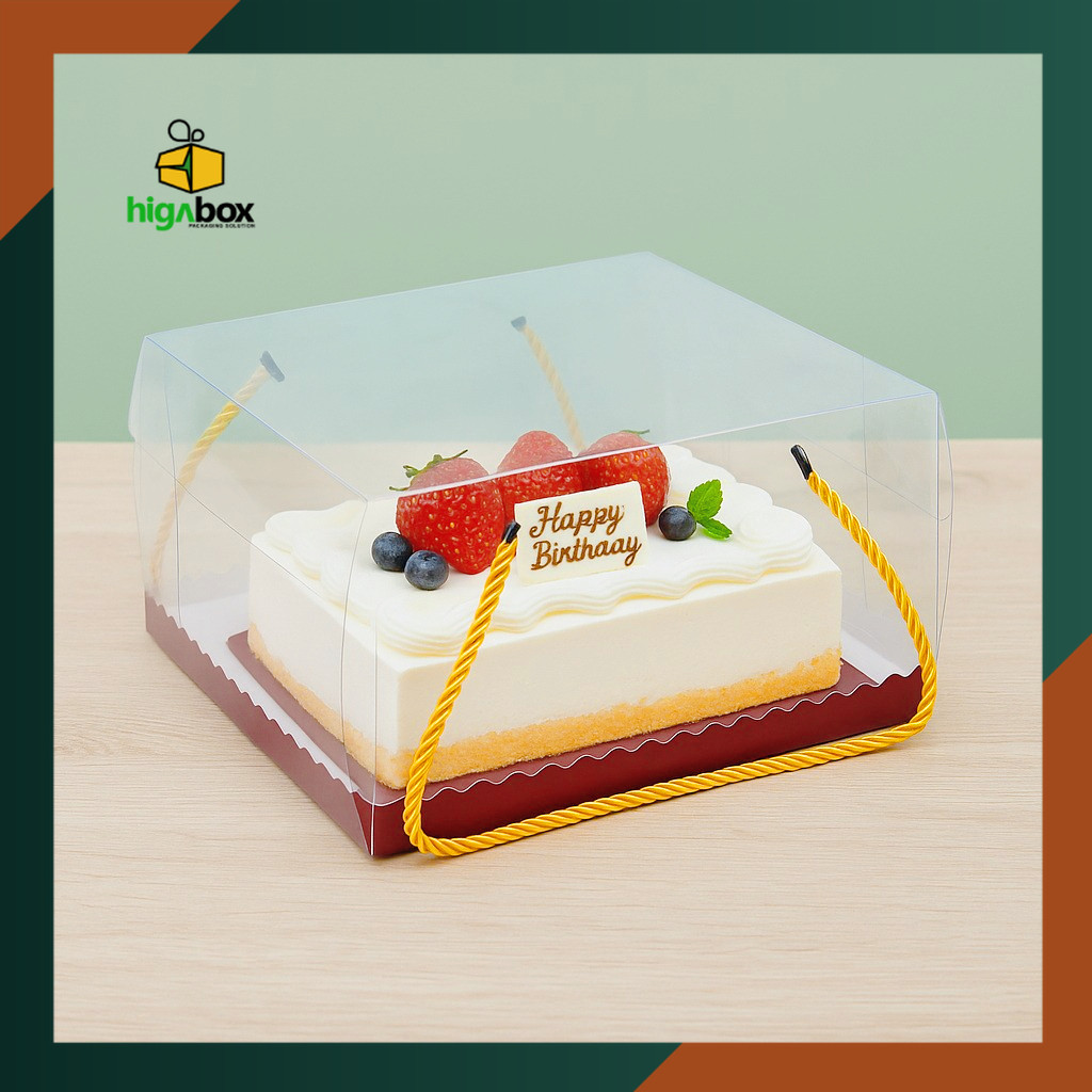 

Box Mika Transparan / Box Mika / Box Mika Handle / Box Tali / Box Makanan / Box Hampers / Box Tart | HD13P-A