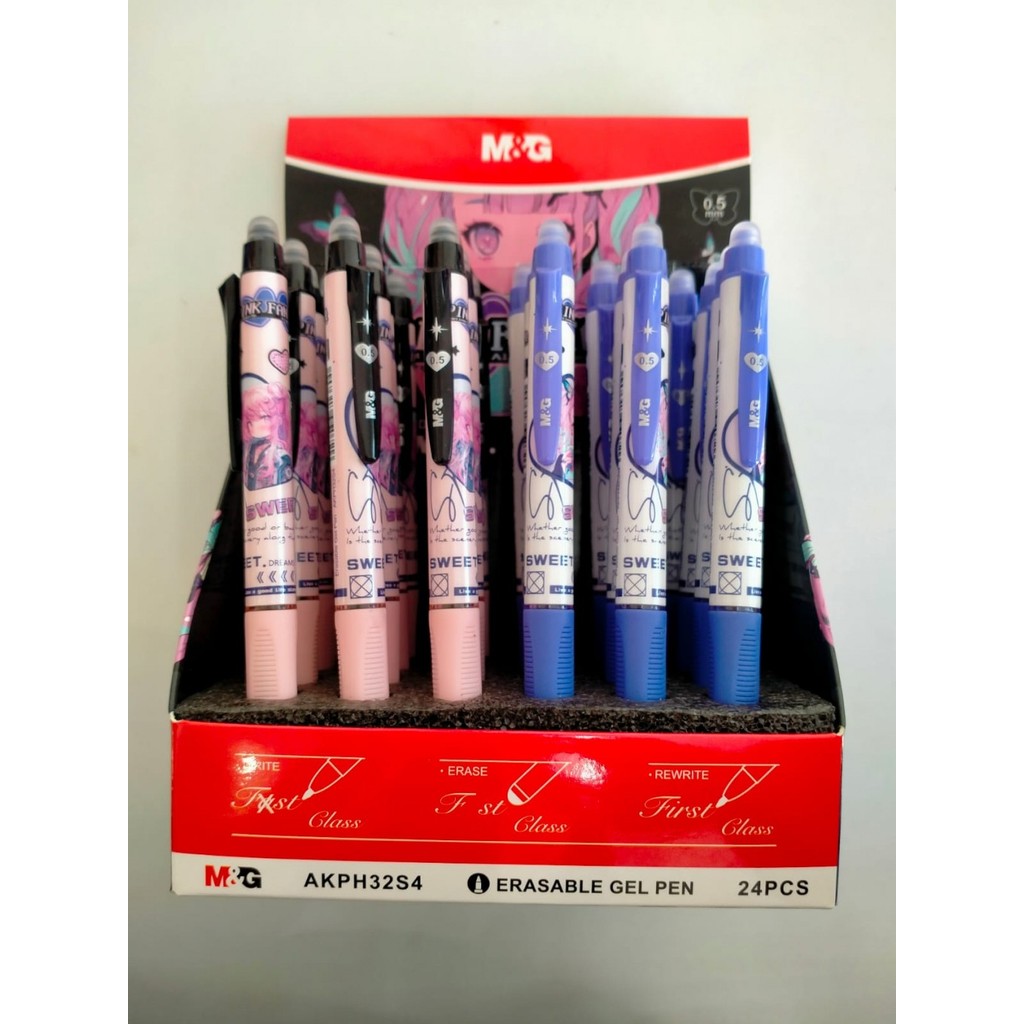 

Pulpen M&G Erasable Gel Pen 0.5 Pink Fantasy