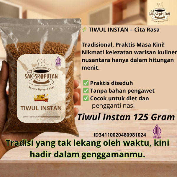 

Tiwul Instan 125 Gram halus pulen mantap beras oyek 125 Gram nasi singkong 125 Gram nasi tiwul kering nasi tiwul instan sego tiwul singkong oyek singkong