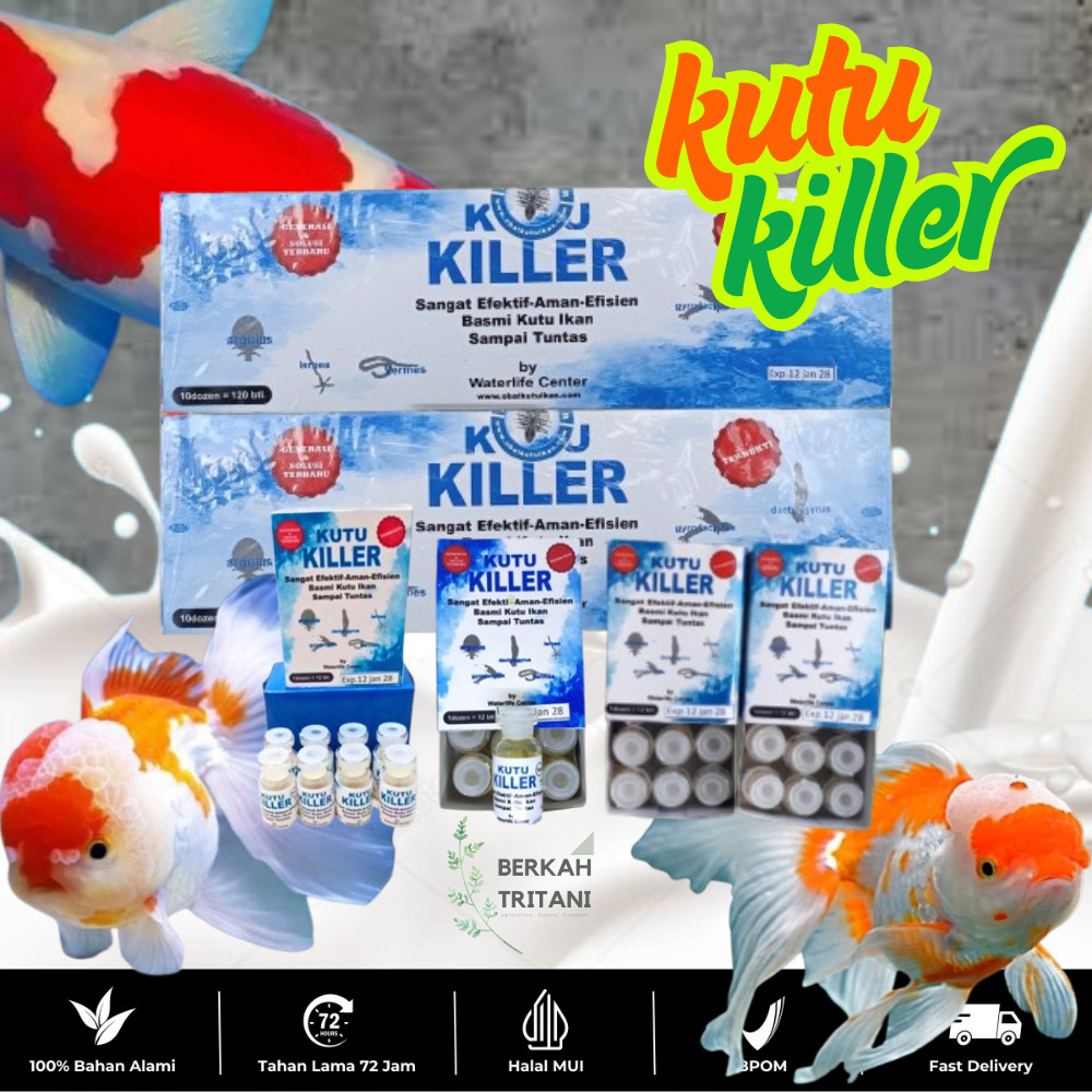 KUTU KILLER Obat Kutu Pada Ikan Hias Koi Koki