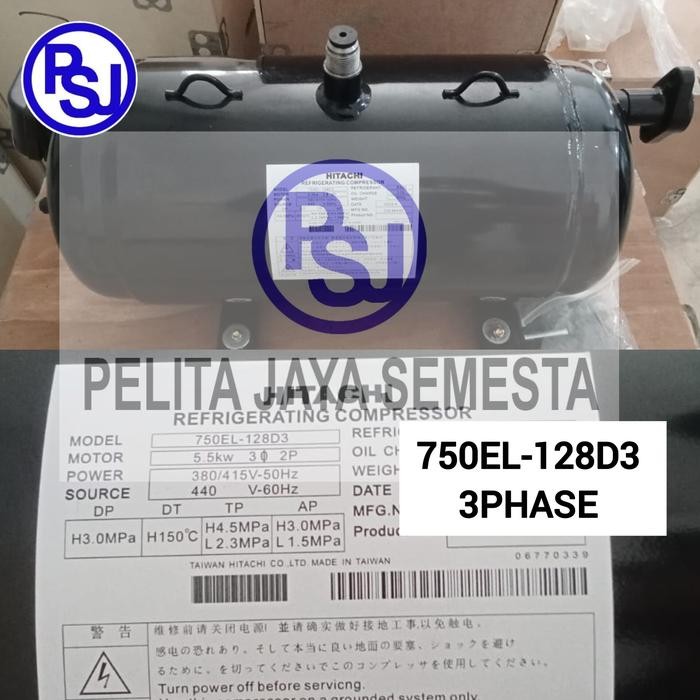 Compressor Hitachi 750EL-128D3 / Kompresor Hitachi 750EL-128D3 / 750EL HITACHI 3PHASE