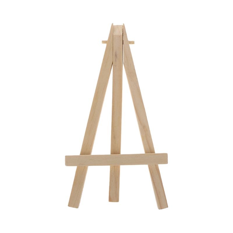 

1 piece mini Natural Wood Easel Frame Tripod Meeting Wedding Table Number Stand Display Painting Craft 8*15 cm