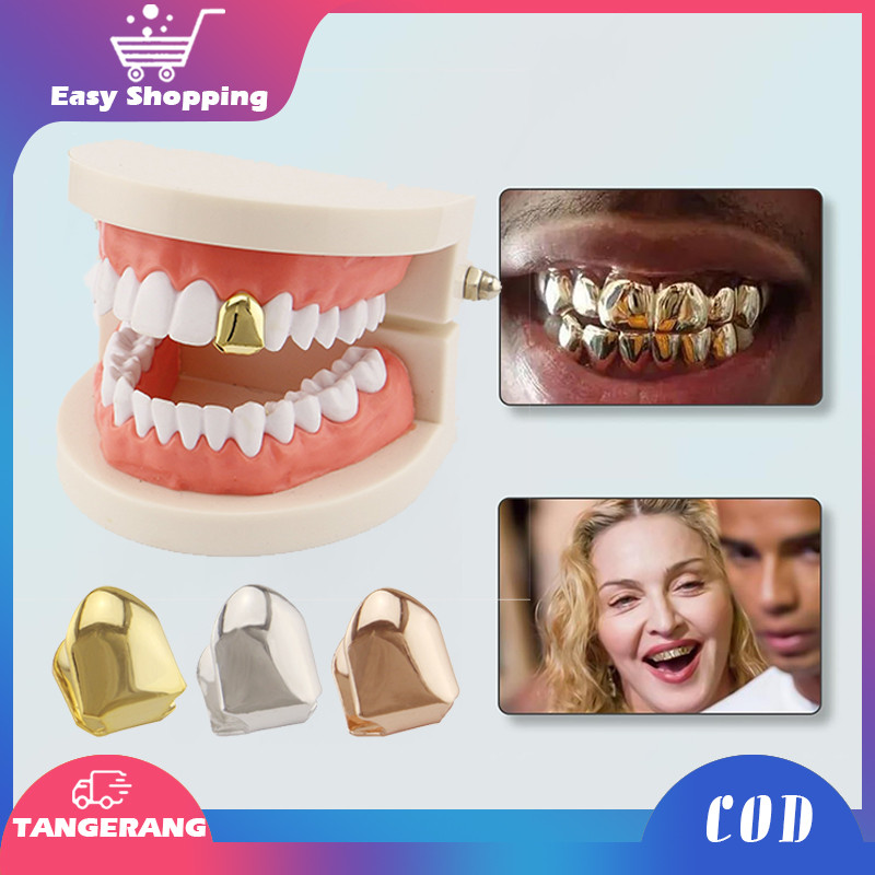 Gigi Hiphop Aksesoris Hip Hop Gigi Silver Gigi Emas Gigi Palsu Warna Emas