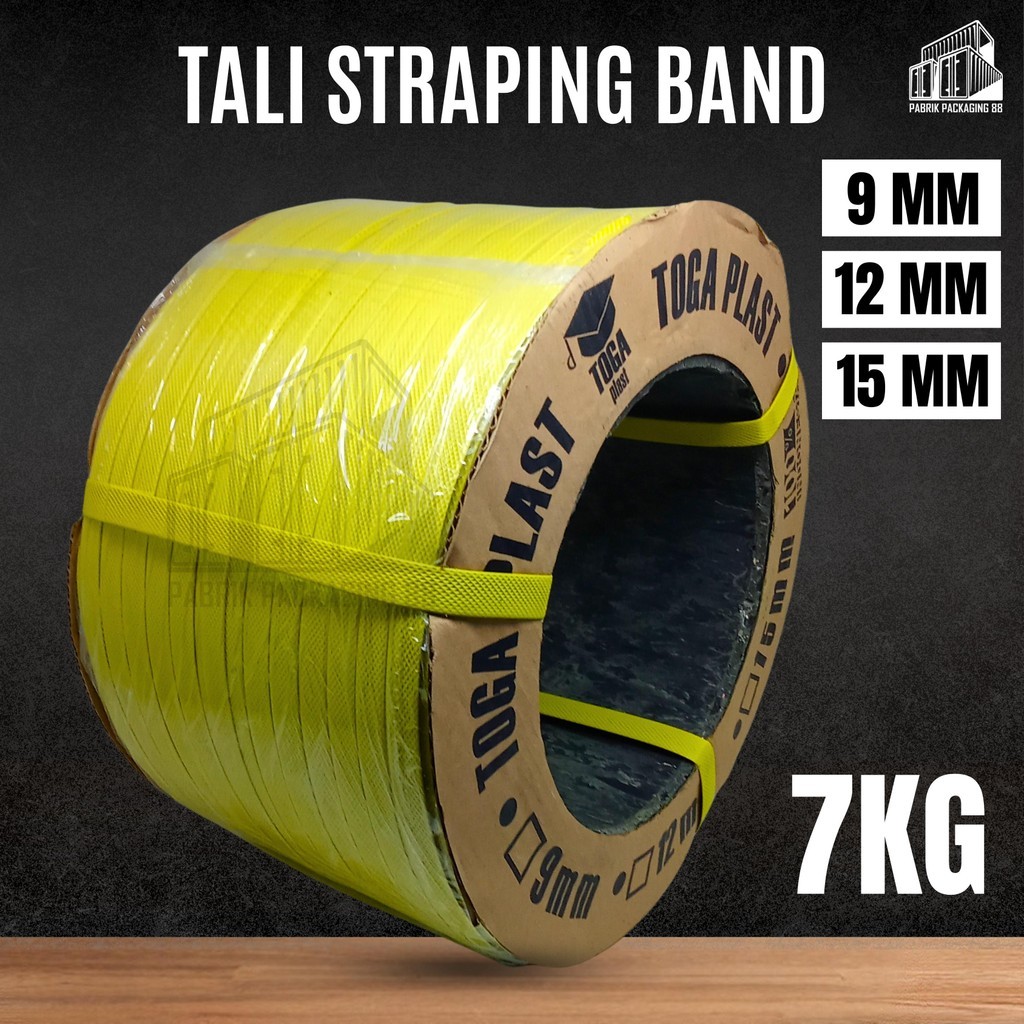 

Tali Strapping Band 9MM 12MM 15MM 7KG Tali Klem Packing Dus Karton Kuat Anti Jebol Heavy Duty