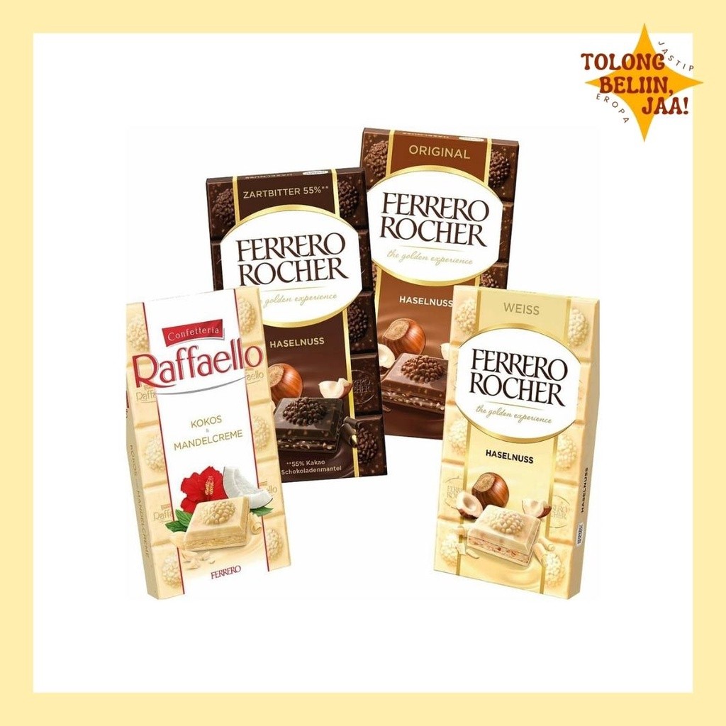 

[Ready Stock] Ferrero Rocher Chocolate Bar Eropa Asli