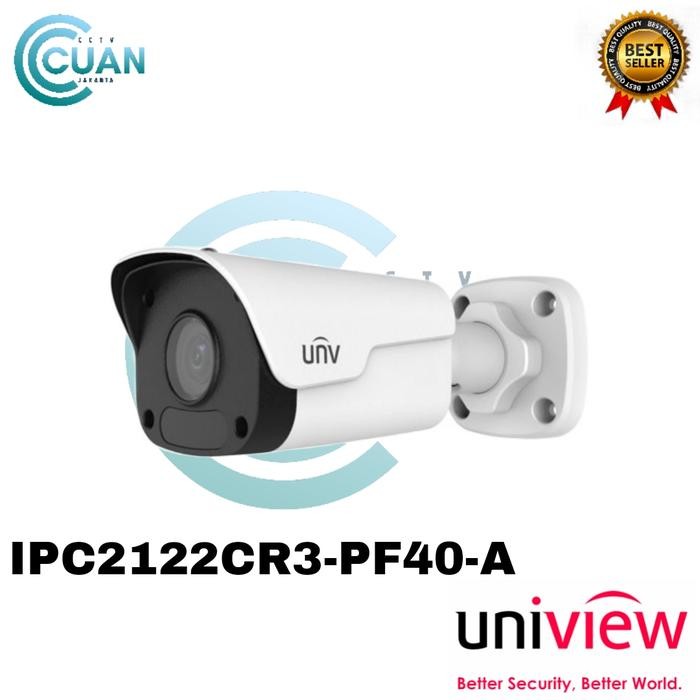 IP CAMERA CCTV UNV / UNIVIEW IPC2122CR3-PF40-A BULLET OUTDOOR 2MP