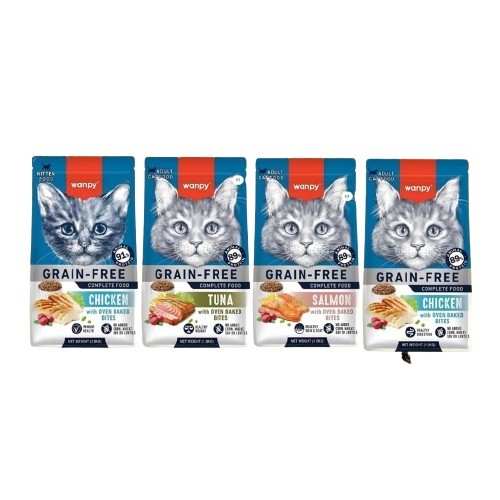 WANPY CAT GRAIN FREE 1,5Kg- Makanan Kering Kucing GrainFree
