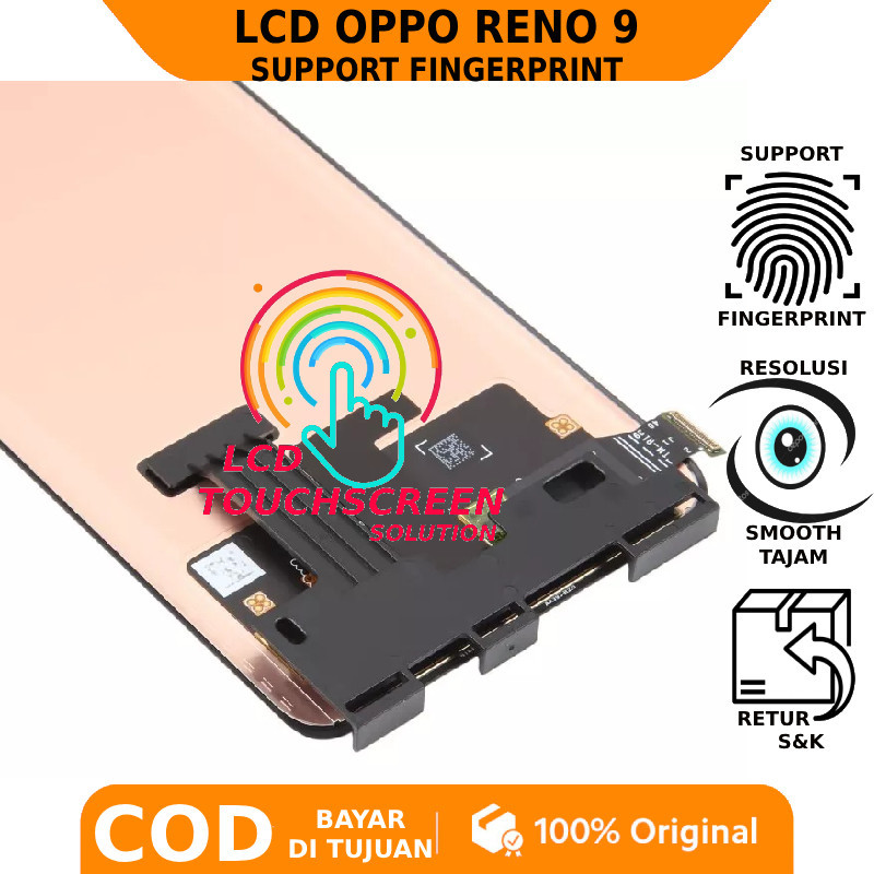 Pestakilau Lcd Touchscreen Reno 9 Original Support Fingerprint Garansi Free Lem Lcd