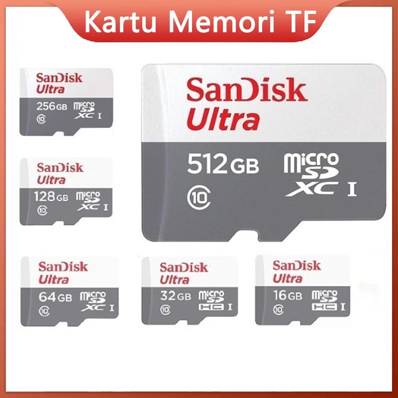 128GB  SD/TF Micro Storage Card 256GB, 512GB, 1024GB Klas 10 Kartu ingatan flash kecepatan tinggi, c