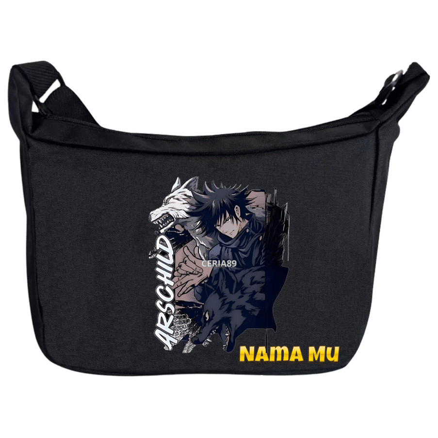 Tas Selempang jujutsu kaisen sekolah anak laki keychain figur komik indonesia jujitsu premium jujube