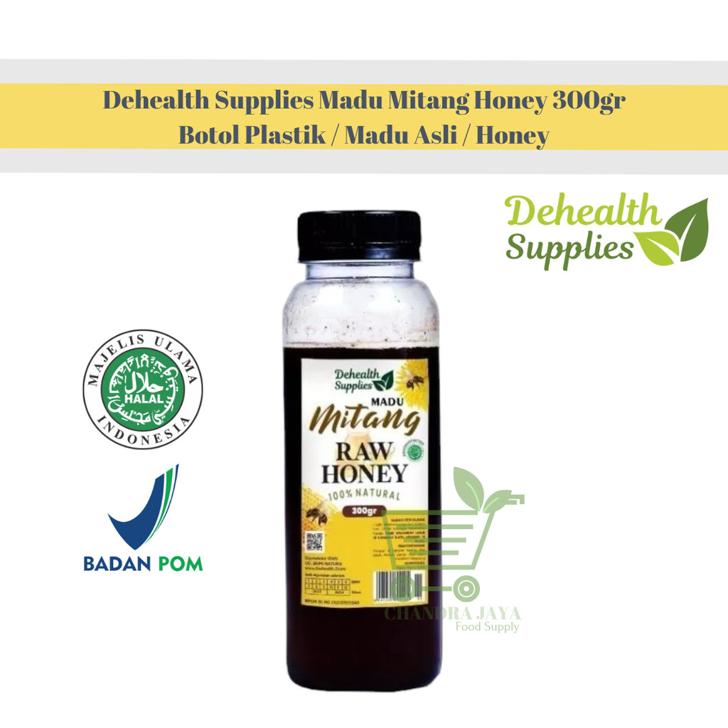 

Dehealth Supplies Madu Mitang Honey 300gr Botol Plastik / Madu Asli / Honey