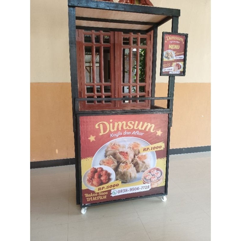 Gerobak Lipat Atap | Booth Portable Atap Murah