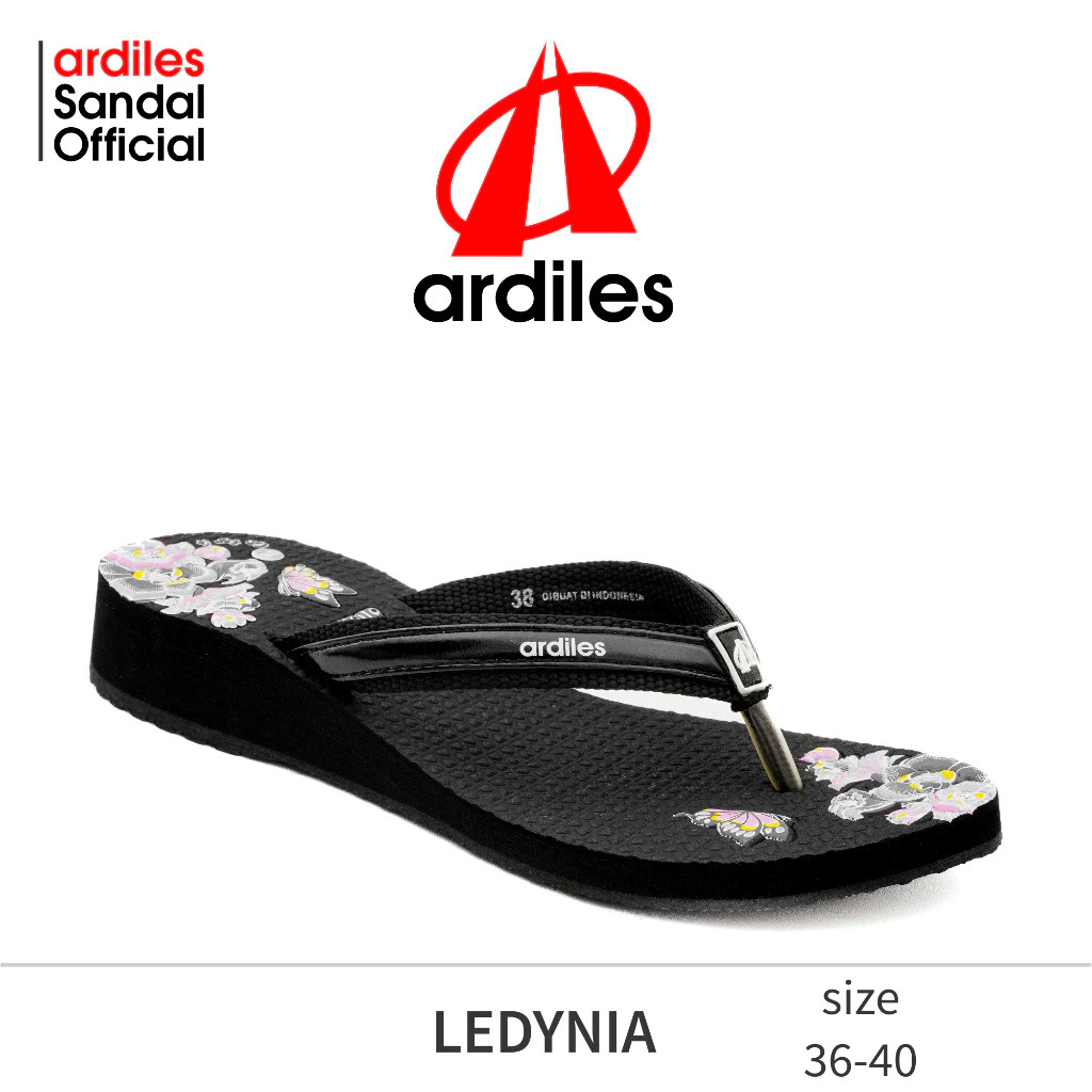 ARDILES SANDAL SENDAL JAPIT JEPIT SPON EVA HAK WEDGES WANITA PEREMPUAN DEWASA KEKINIAN LEDYNIA
