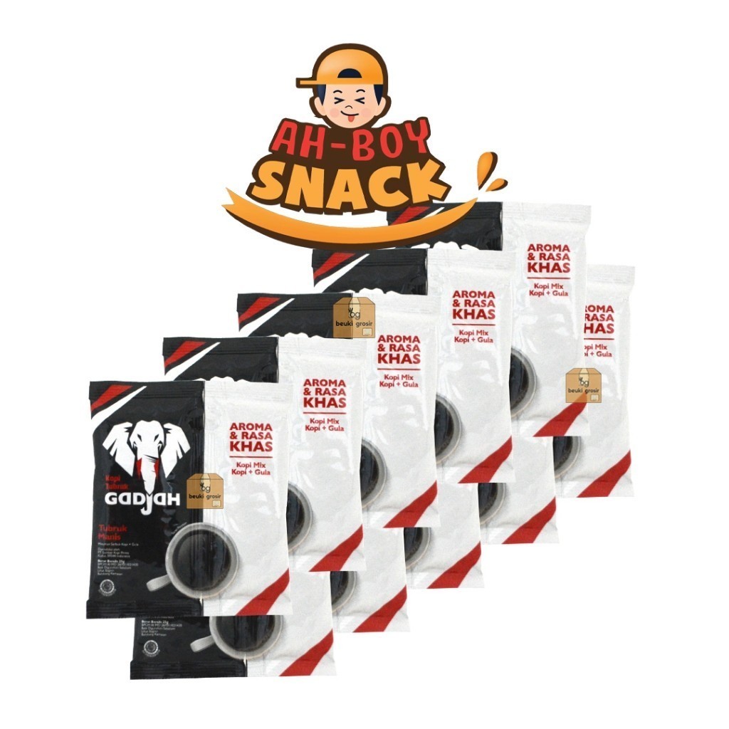 

KOPI GADJAH RENCENG ( 10 SACHET X 24GRAM ) - KOPI TUBRUK MANIS GAJAH - KOPI GULA PISAH