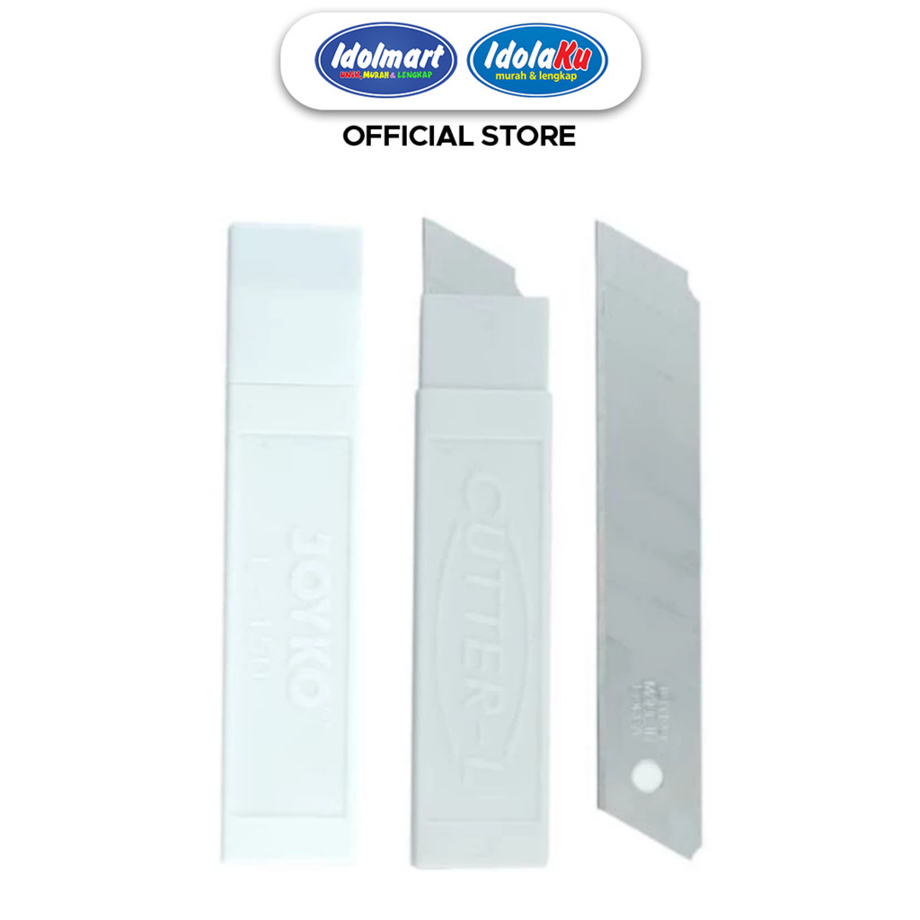 

IDOLMART Isi Cutter JOYKO L-150 Refill Pisau Cutter Besar 10 Lembar Tajam & Tahan Lama