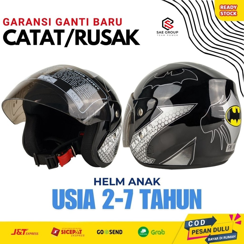 Helm Anak Kecil Umur 1 2 3 4 5 6 7 Tahun SNI Laki Laki Lucu