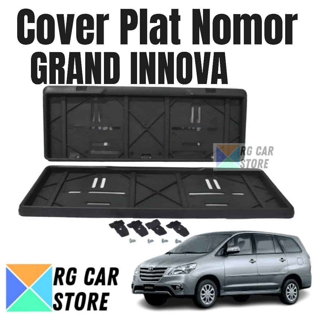 Frame Plat Nomor Mobil Innova/Cover Plat Nomor Mobil Toyita Innova Anti Bunyi