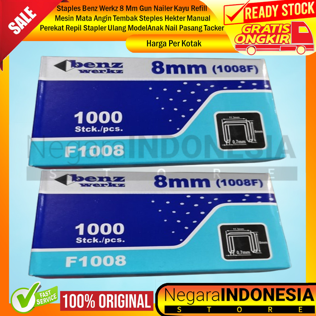 

Staples Benz Werkz 8 Mm Gun Nailer Kayu Refill Mesin Mata Angin Tembak Steples Hekter Manual Perekat Repil Stapler Ulang Model Anak Nail Pasang Tacker Stepler Lurus Isian List Paku
