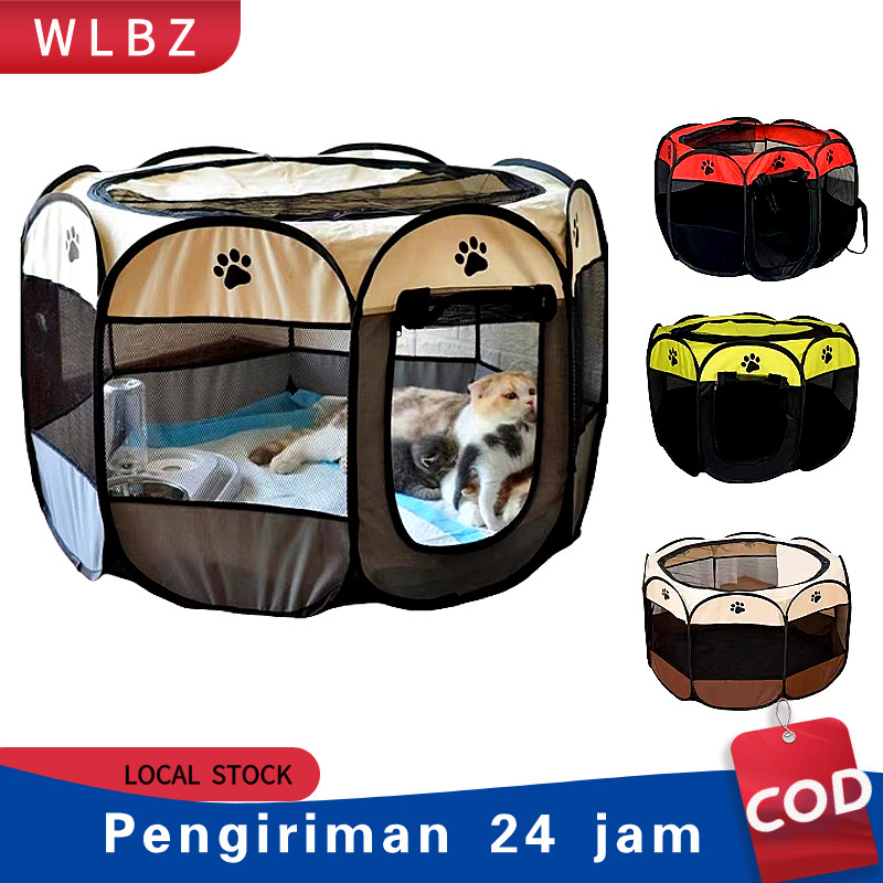 AUPSHOP Kandang Kucing Portabel, Tenda Kucing Dan Anjing yang Dapat Dilipat Portabel Dengan Tenda Ku