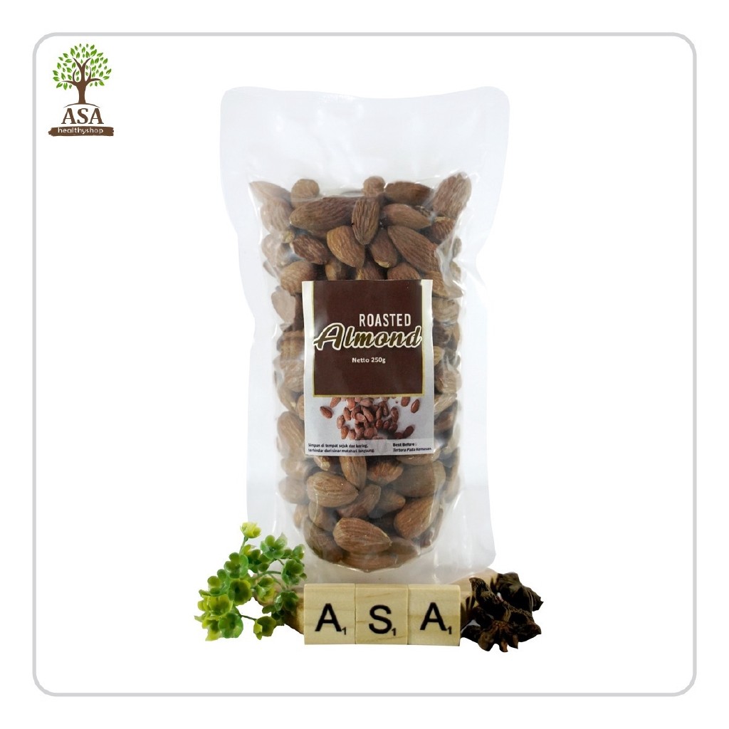 

NEW Roasted Almond / Kacang Almond Panggang 250gr PREMIUM