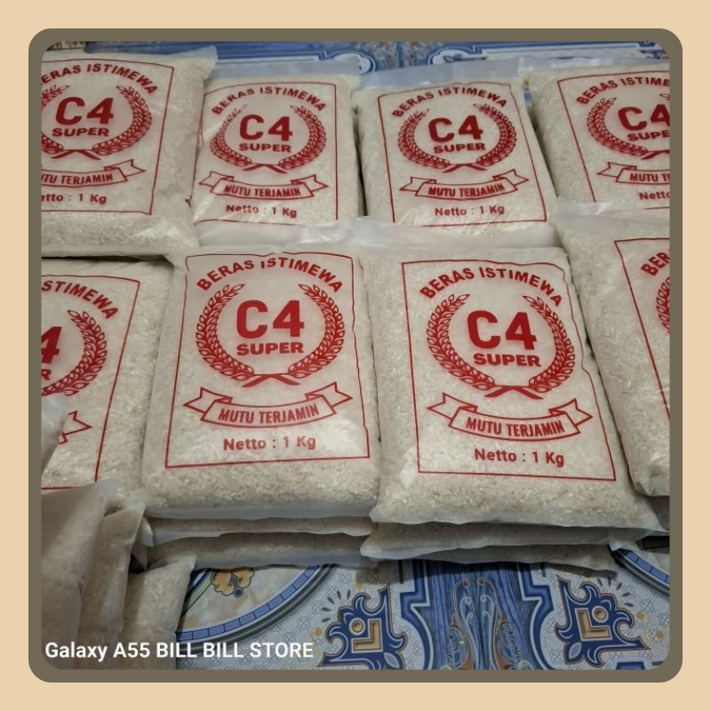 

BERAS ISTIMEWA C4 SUPER KEMASAN 1 KG