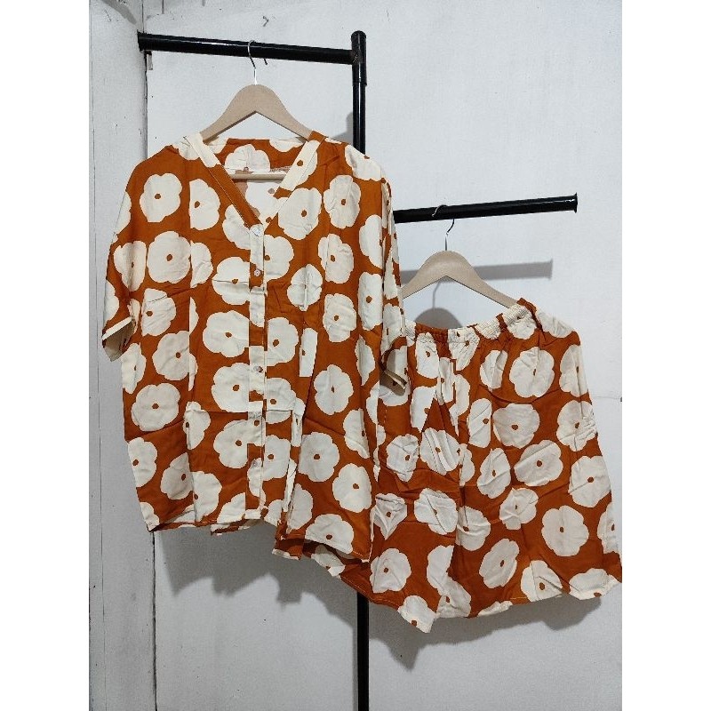 kemjum pajamas wanita jumbo/setelan wanita jumbo/baju setelan kekinian/piyama jumbo terbaru
