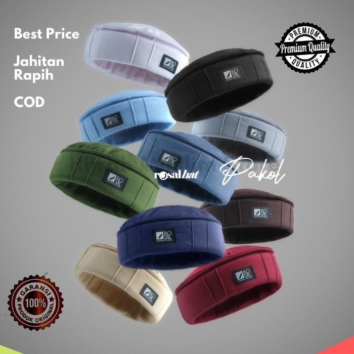Kopiah Peci Afghan Rosalhat Pakol Songkok Unik Rosal - Hitam